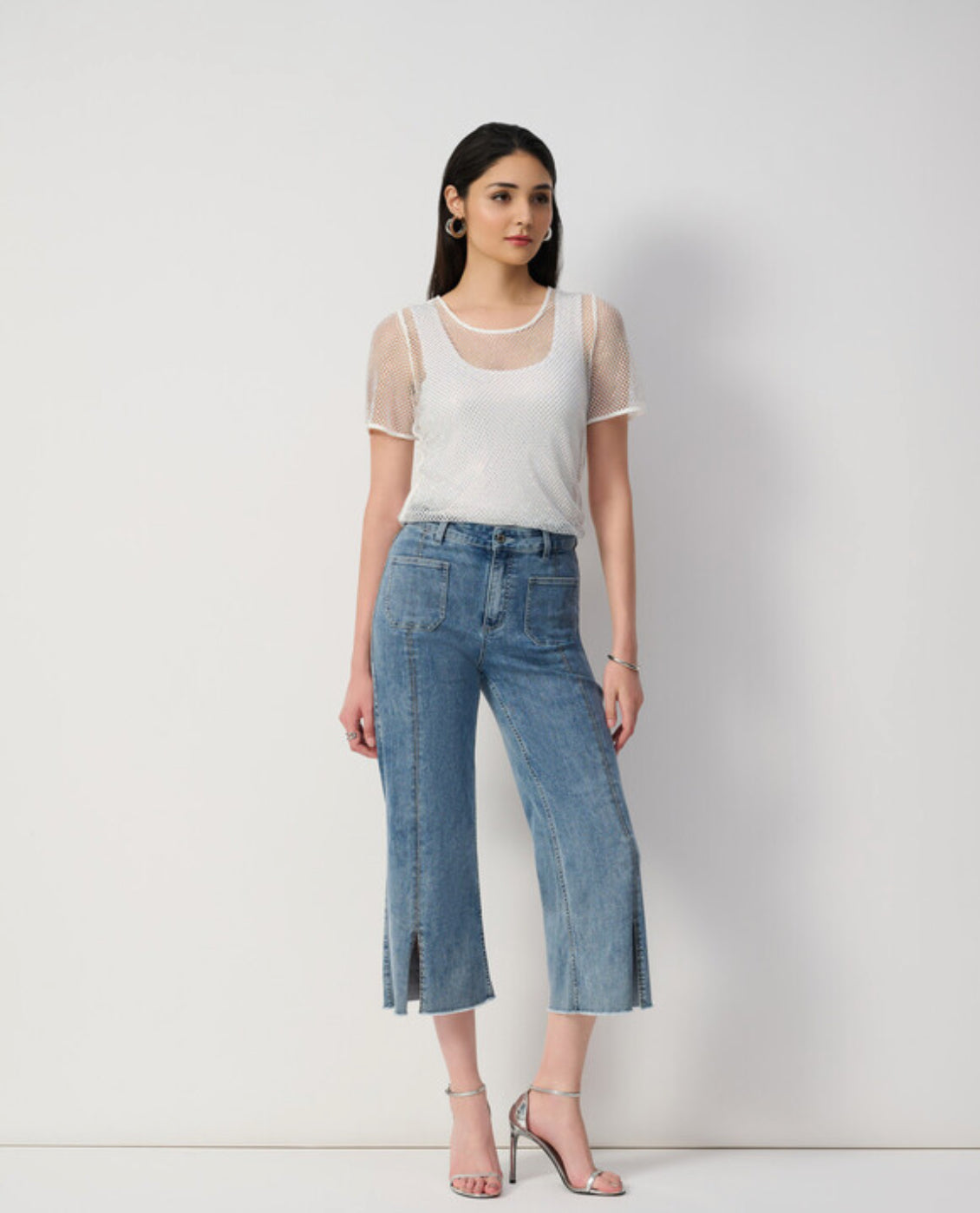 Joseph Ribkoff Culotte with Embellishment Front Seam