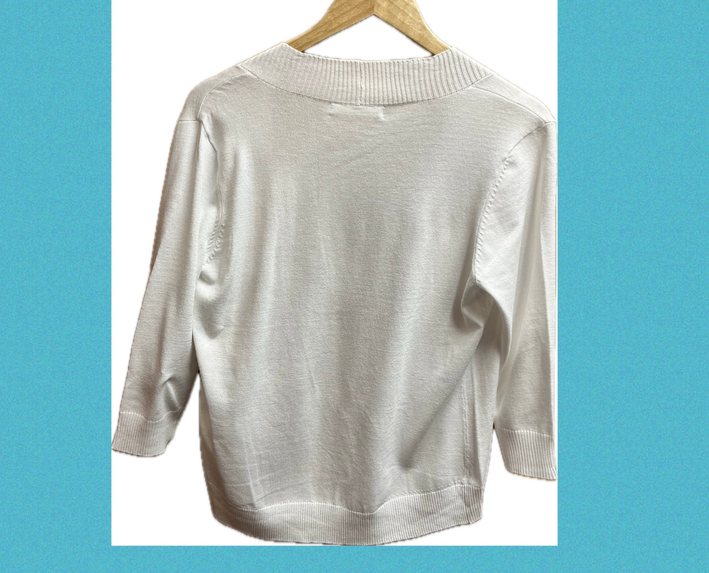 Cardigan Sweater-White