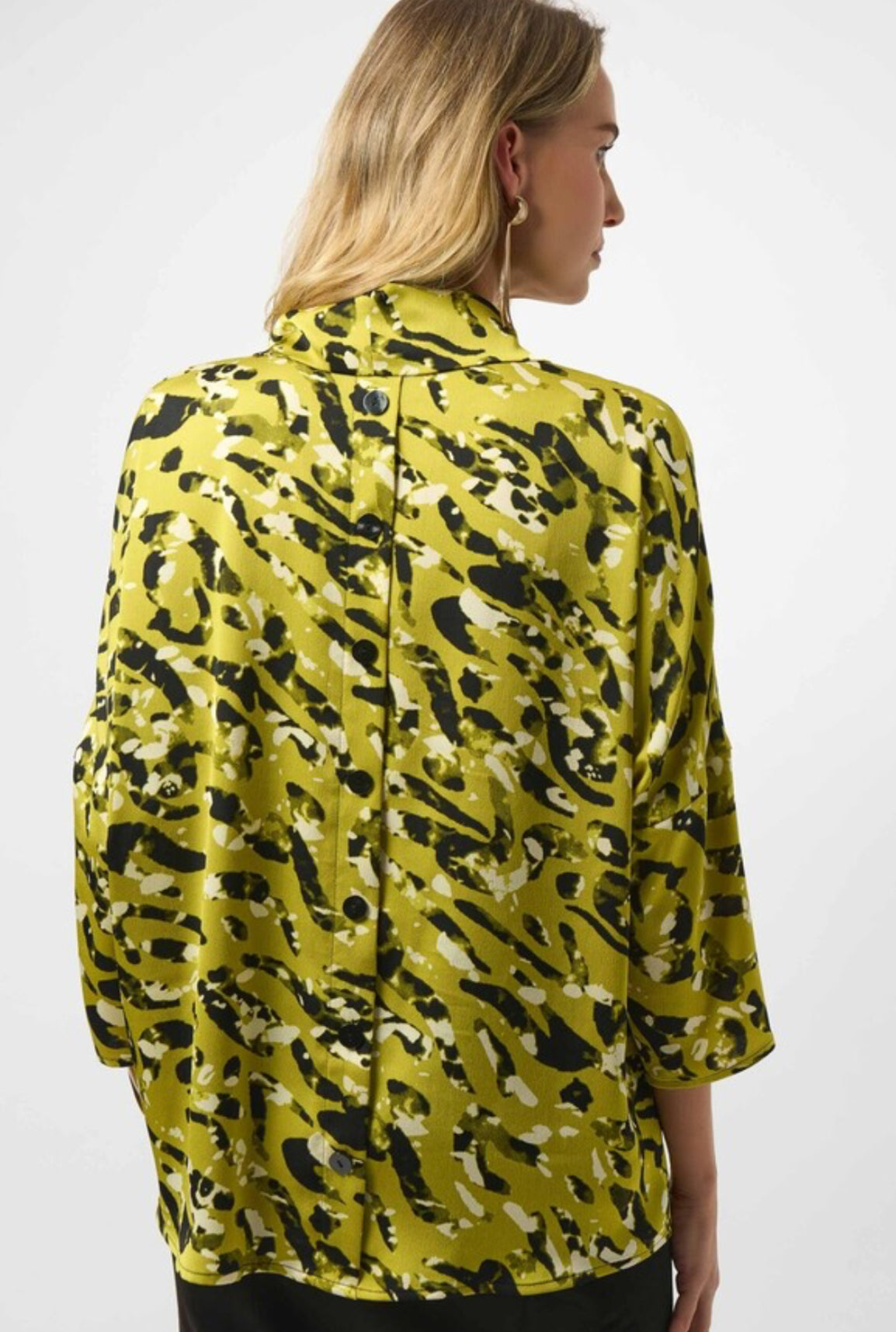 Animal Print Cowl Neck Top