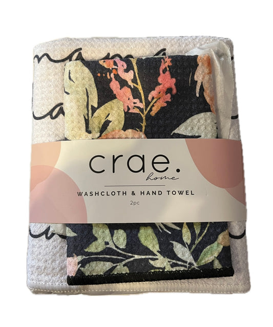 Washcloth & Hand Towel Set