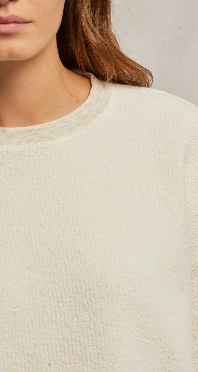 Mayer Reverse Fleece Sweatshirt-Oatmeal