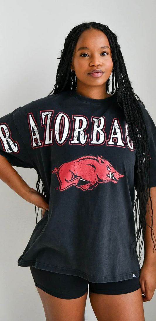 ARKANSAS SOUTHERN SPLIT OVERSIZED Tee