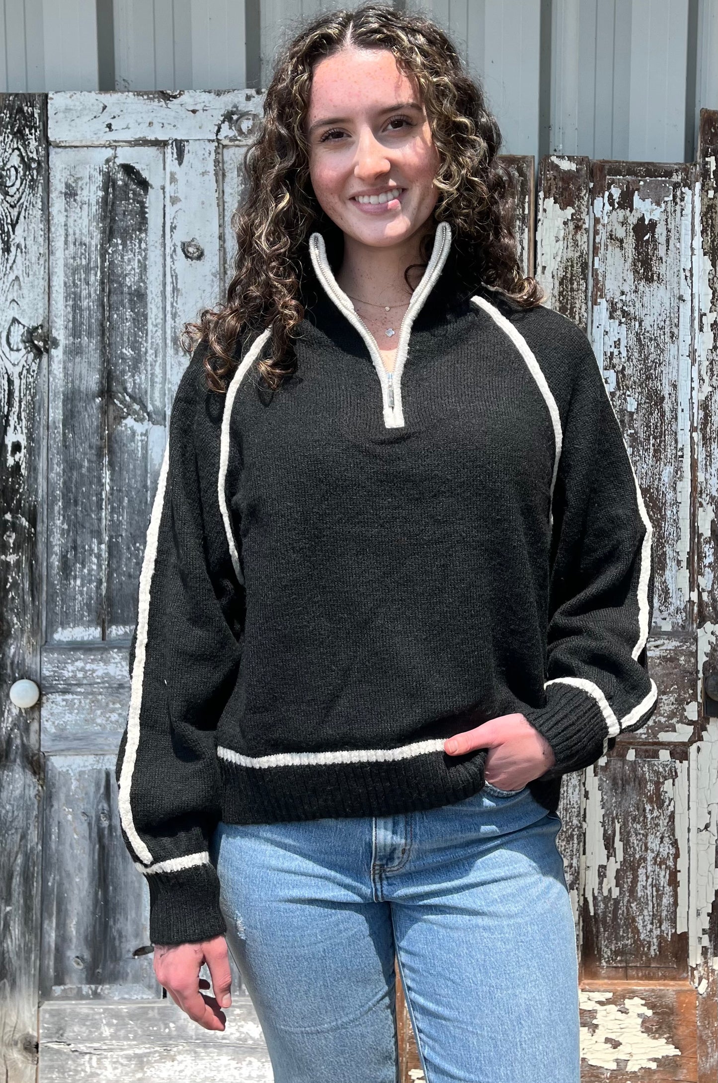 Alps Half Zip Sweater
