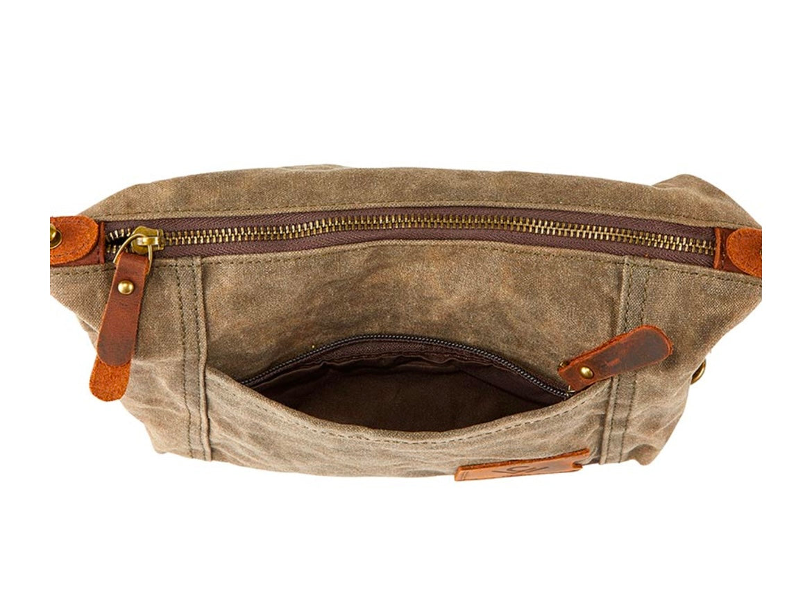 Waxed Canvas Dopp Kit Bag