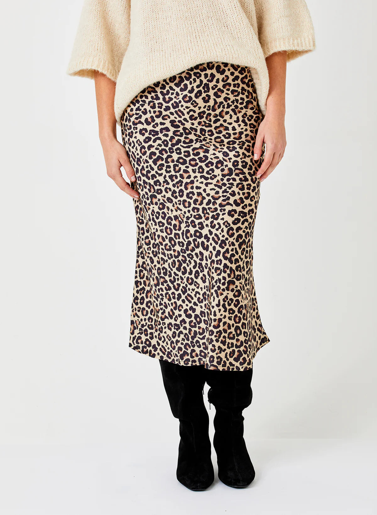 Gene Leopard Print Skirt