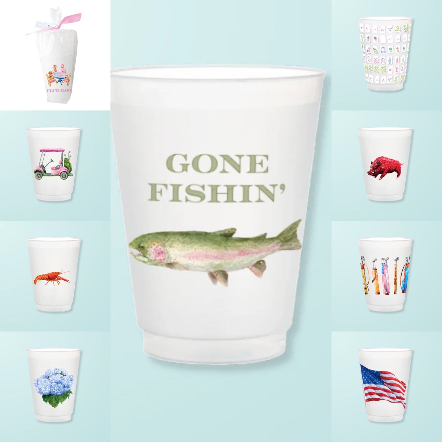 Frosted Cups0-Set of 6