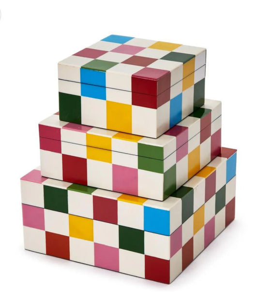 Colorblock Resin Box