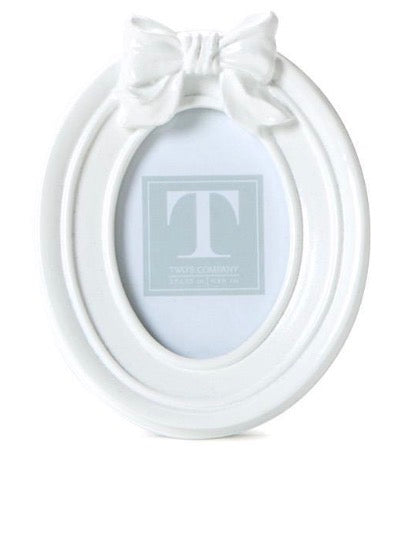 Bow-tiful White Bow Photo Frames