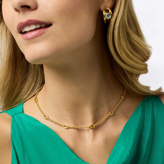 Laguna Delicate Station Necklace-Gold