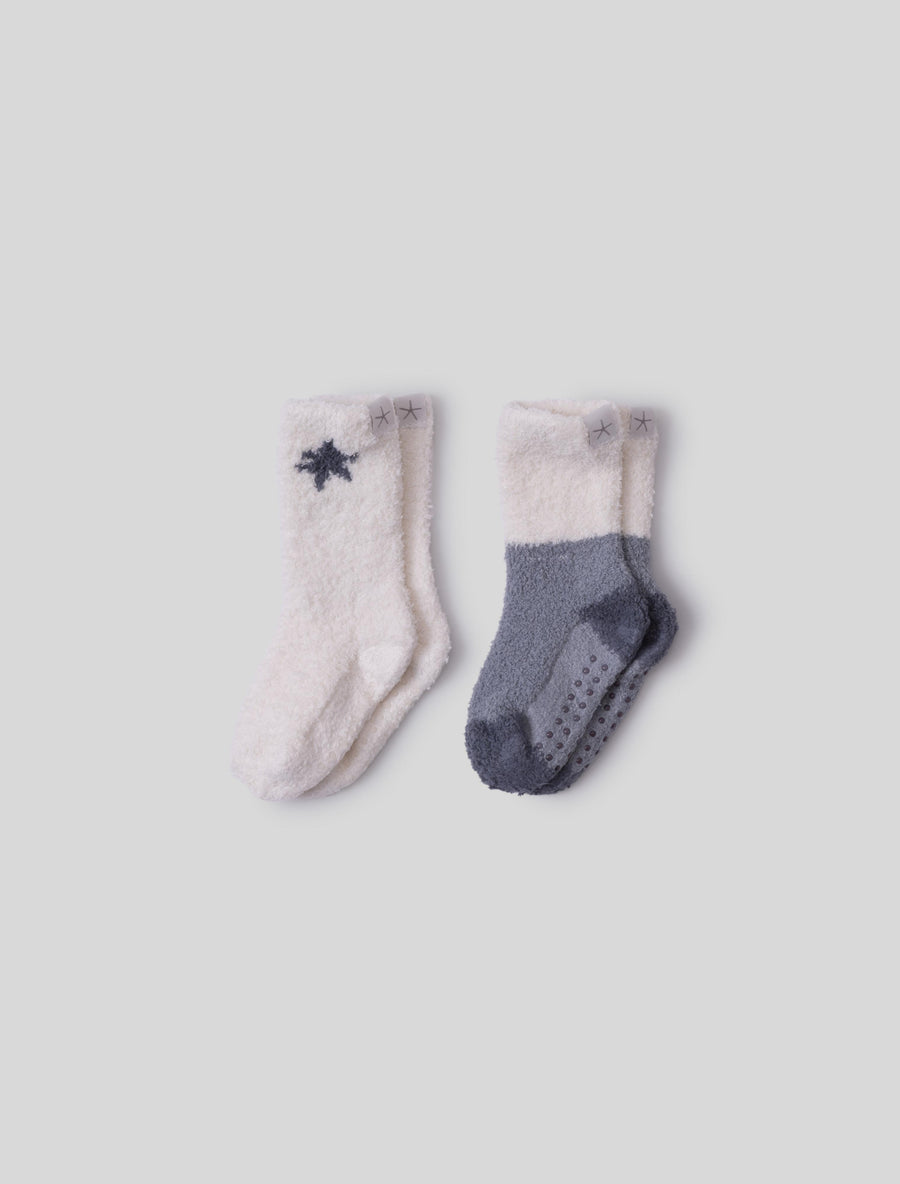 CozyChic® Toddler 2 Pack Color Block Sock Set