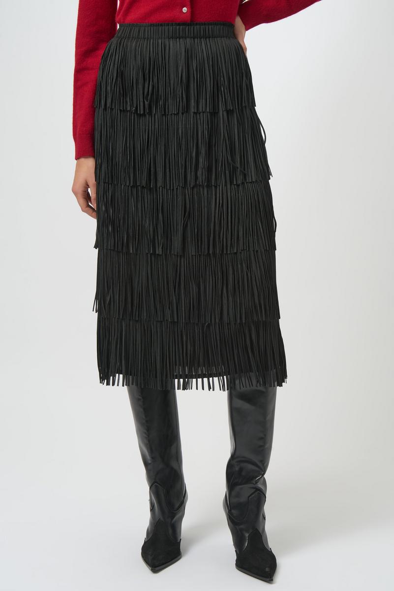 Tiered Fringe Skirt