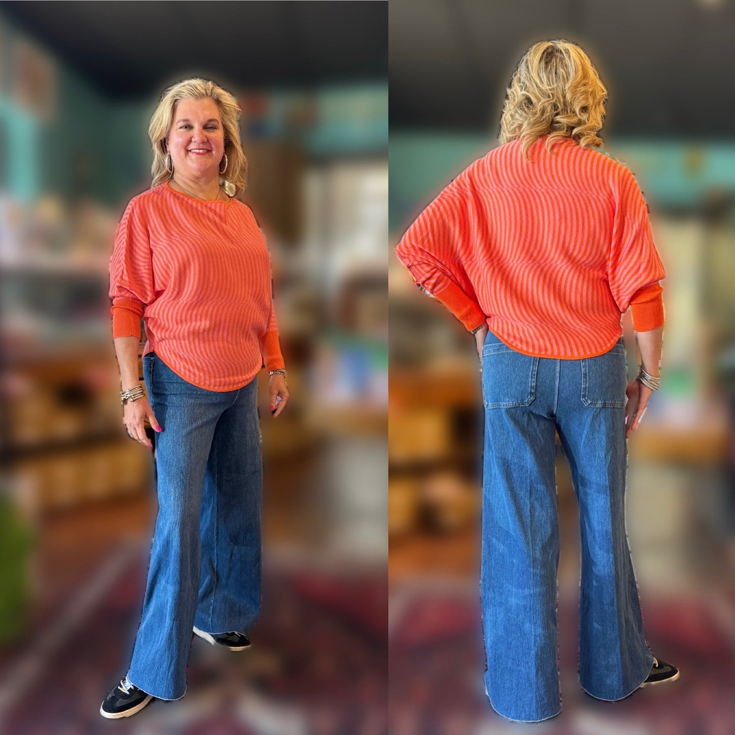 Erin Hi Waist Wide Leg Denim Mid Wash