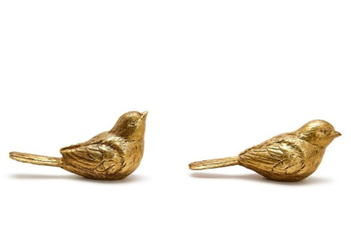 Set of 2 Gold Birds