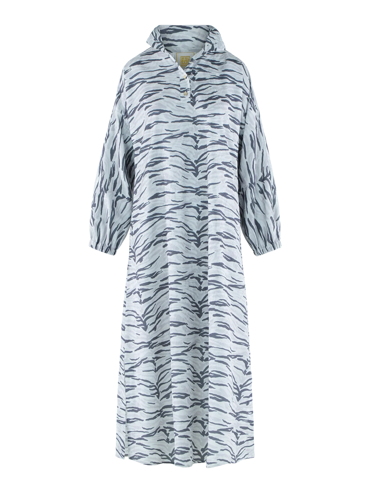 LONG-SLEEVE POPPY MAXI