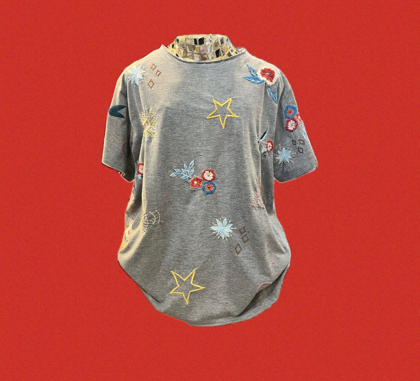 Ingrid Tee-Heather Grey
