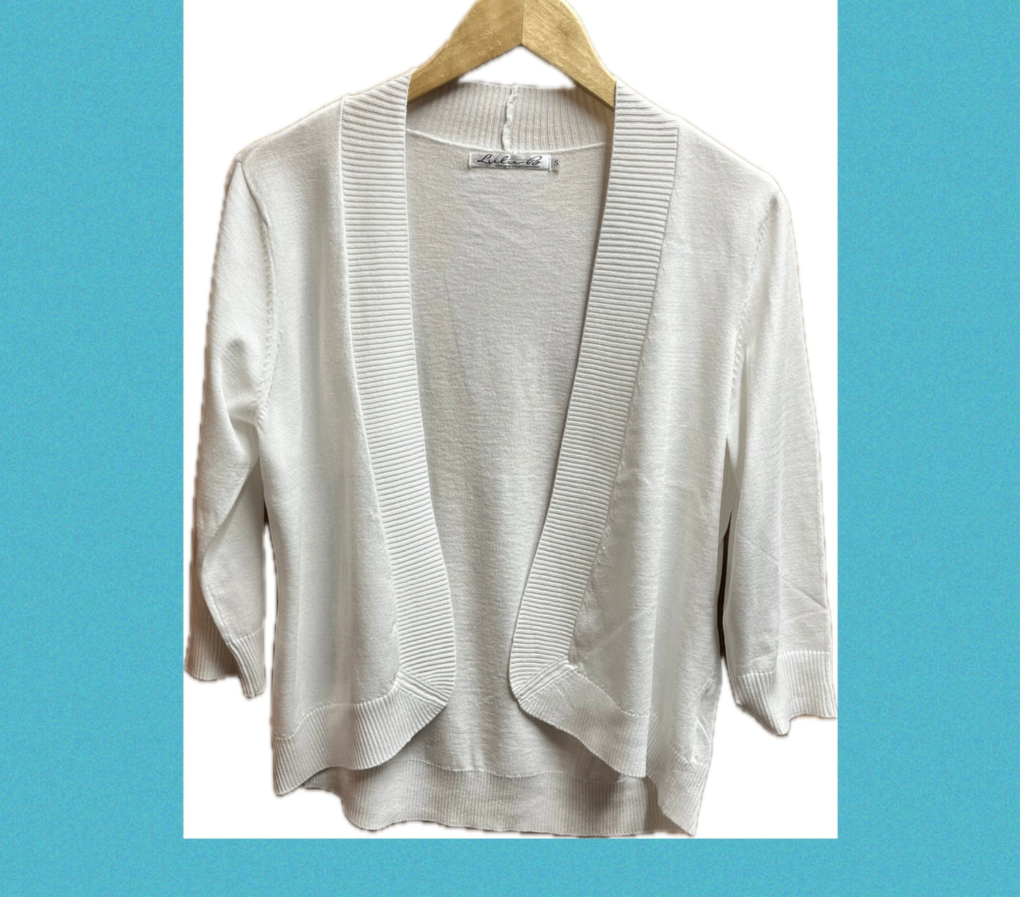 Cardigan Sweater-White