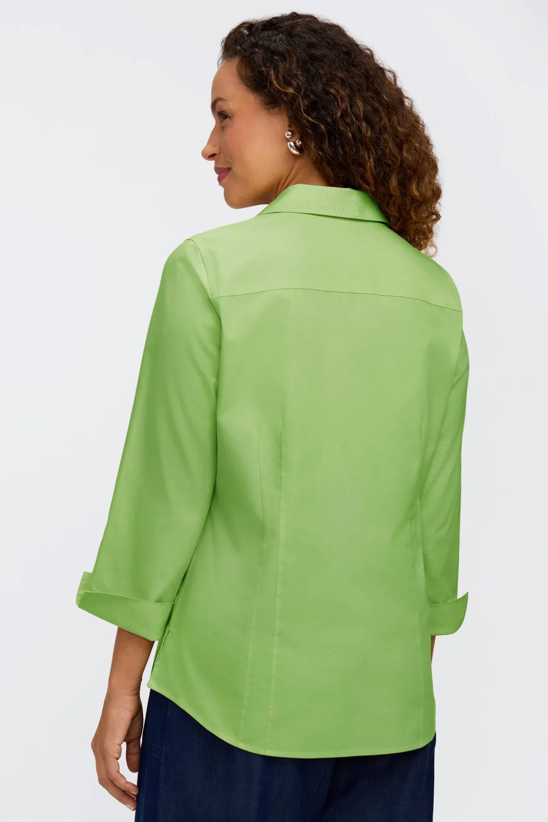 Taylor No Iron Pinpoint 3/4 Sleeve Shirt - Mojito