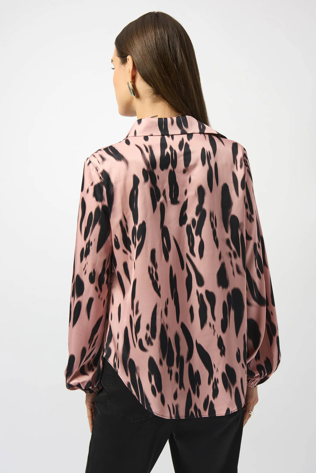 Joseph Ribkoff Pink Satin Top
