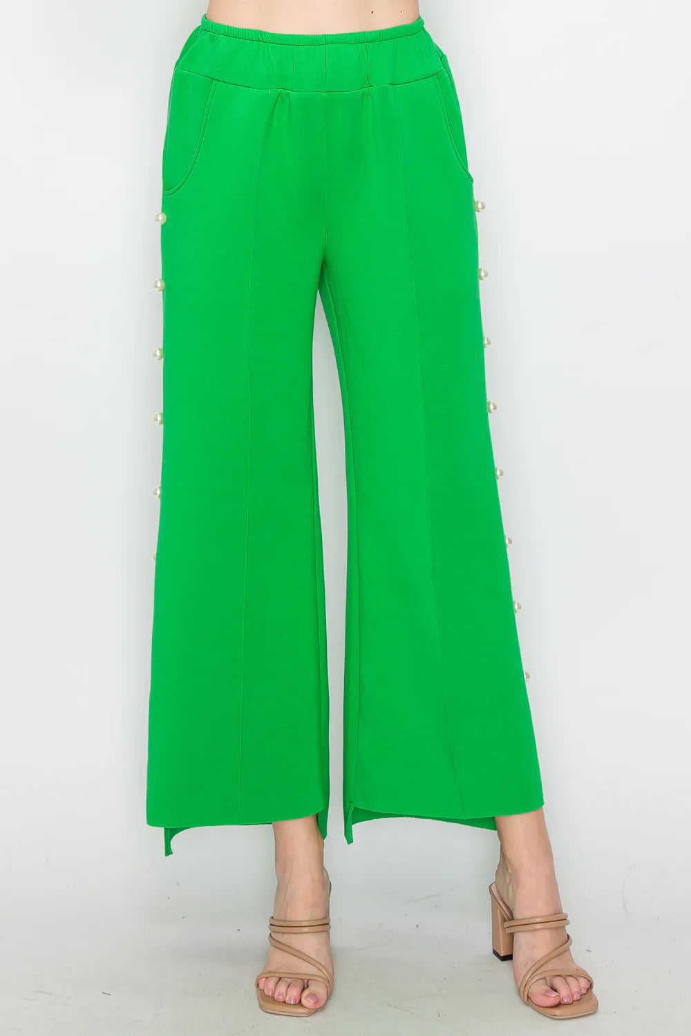 Farrah Pearl Pant - Apple Green