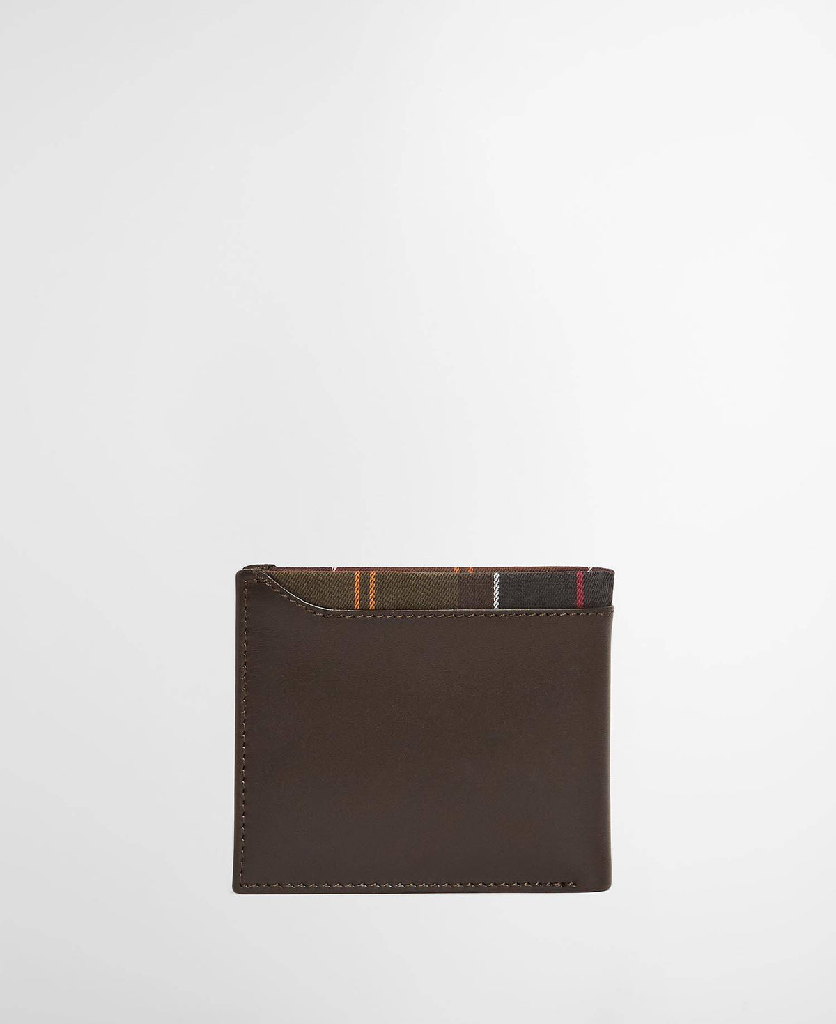 Brodick Billfold Wallet Leather/Tartan