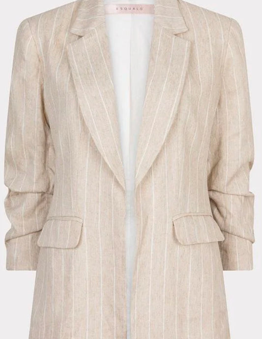 Linen Stripe Blazer