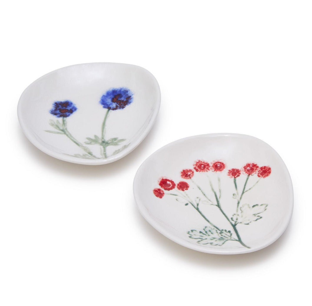 Artisanal Tidbit Bowl/Dish w Botanical Imprint