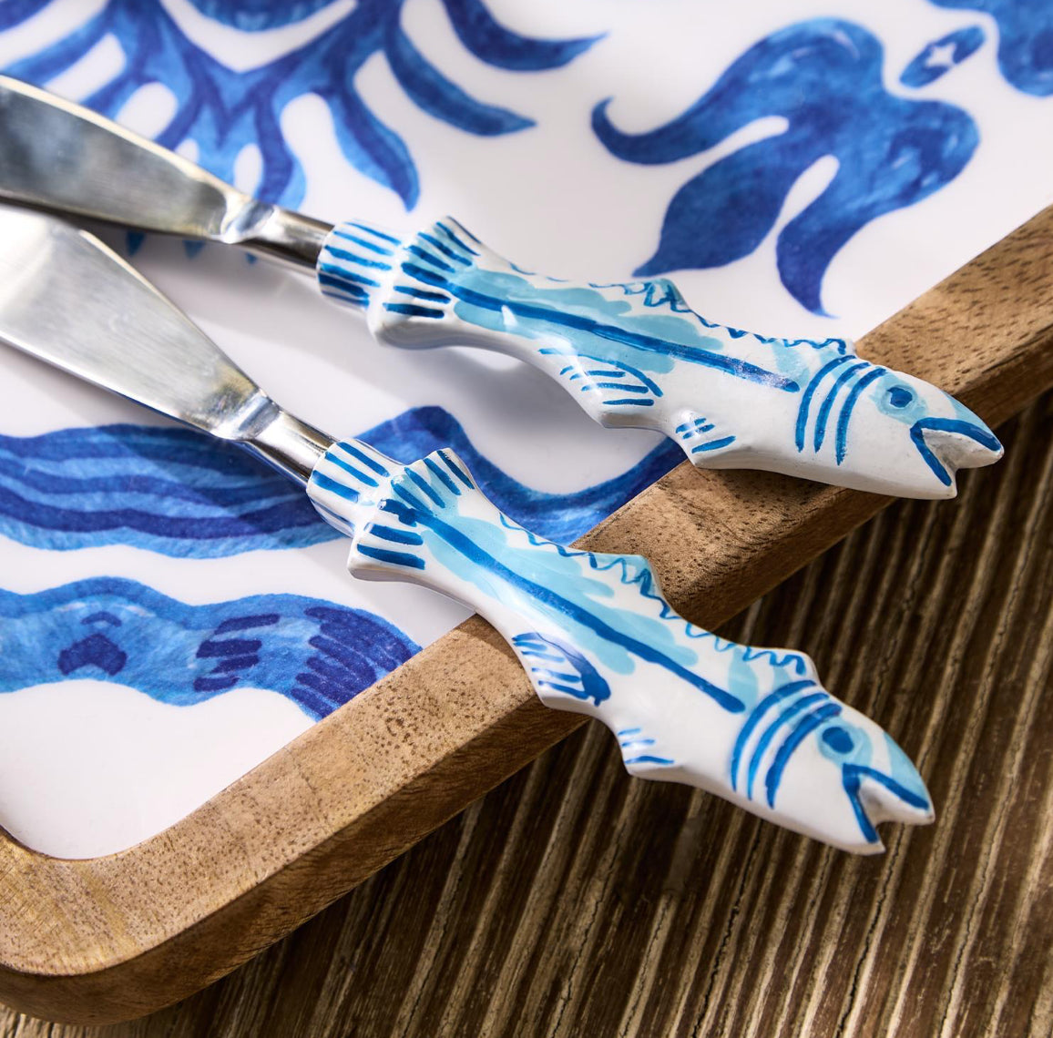 Fish Handle Spreaders-Set of 2