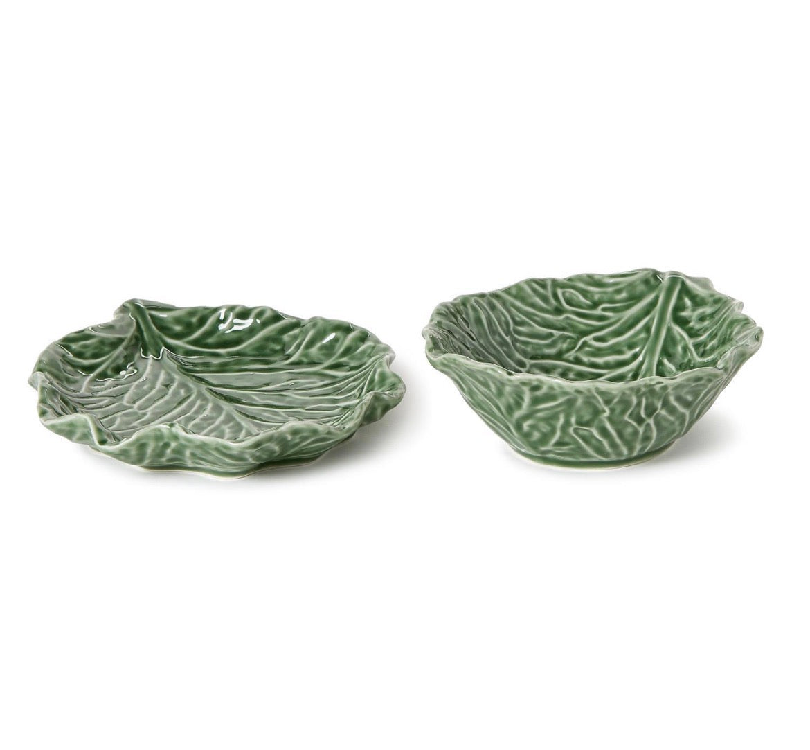 Leaf Bowl & Plate Set