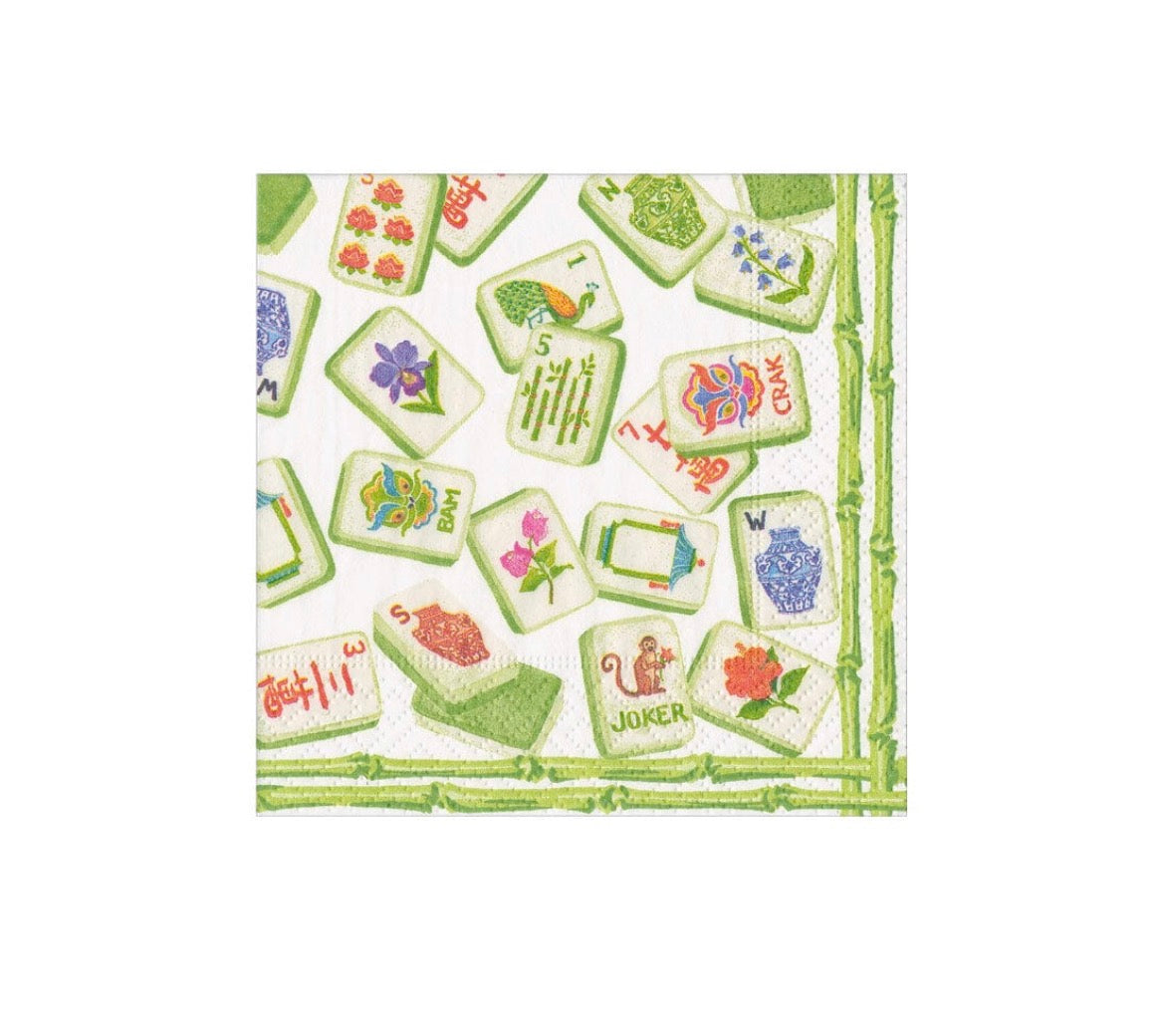 Mahjong Cocktail Napkin - package of 20