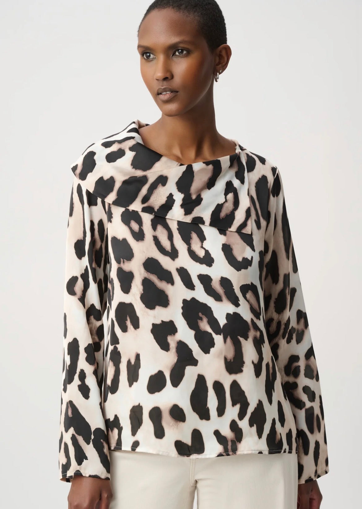 Leopard Satin Top