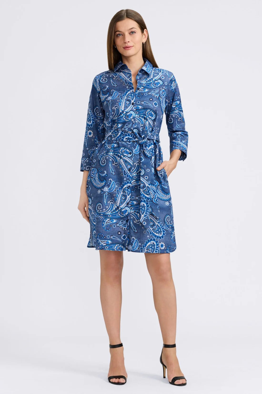 Rocca Denim Paisley Dress
