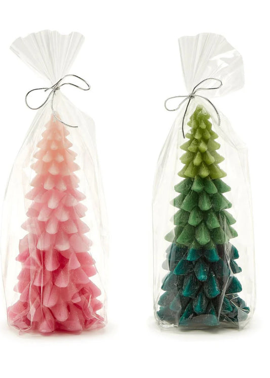 Ombre’ Christmas Tree Candle