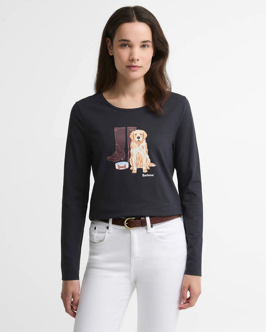 Hedley Long Sleeve T-Shirt Dark Navy