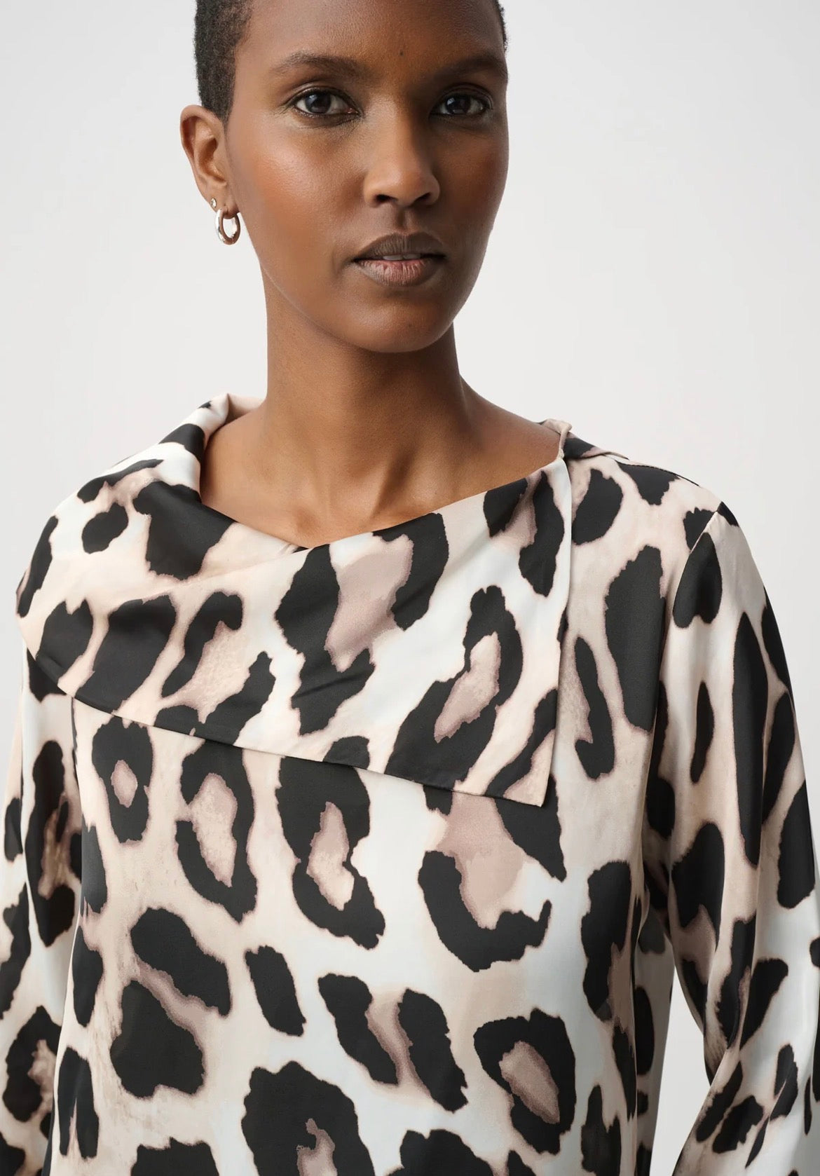 Leopard Satin Top