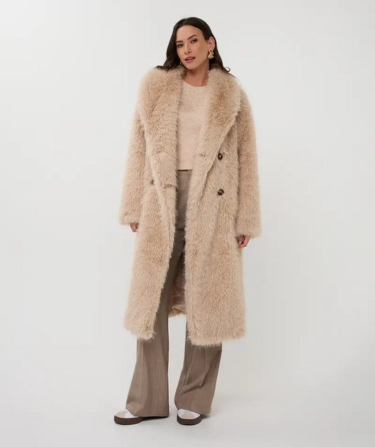 Faux Fur Long Coat
