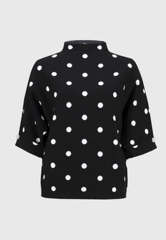 Joseph Ribkoff Dot Sweater