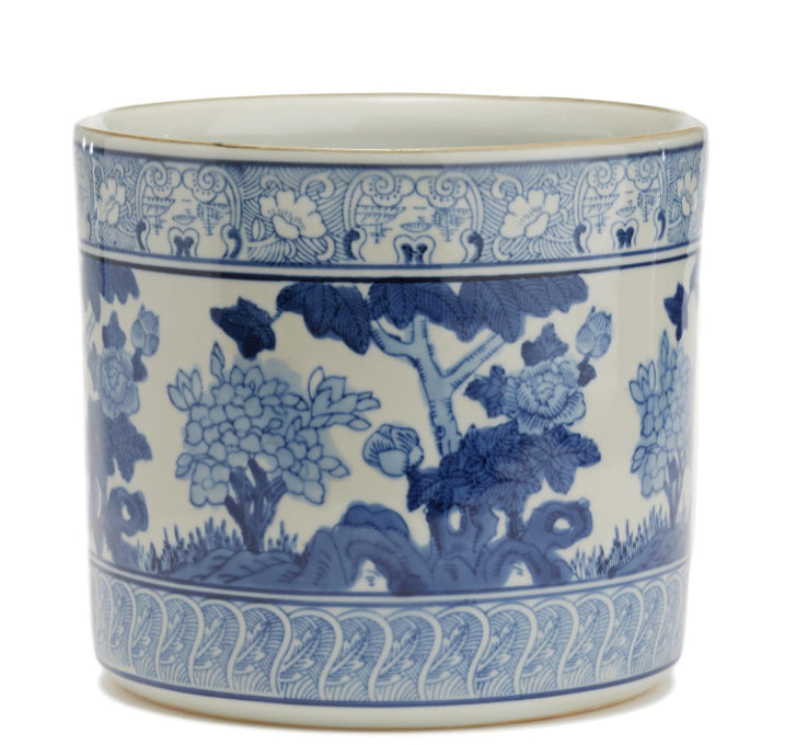 Blue and White Garden Vase/Planter