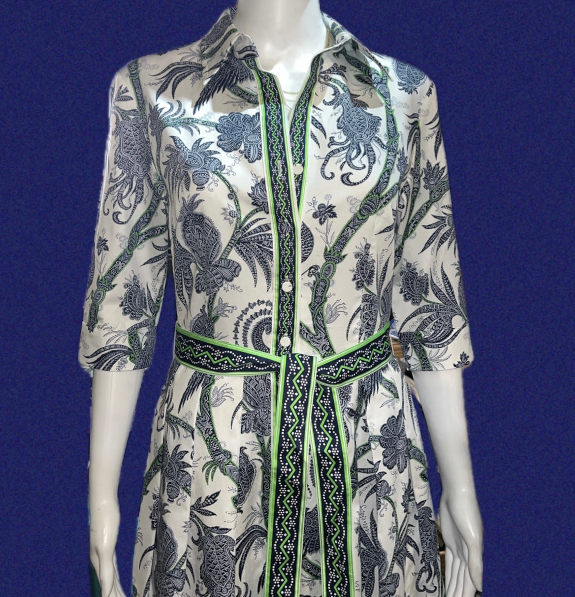 Kelly Dress - Navy/Kelly Peacock