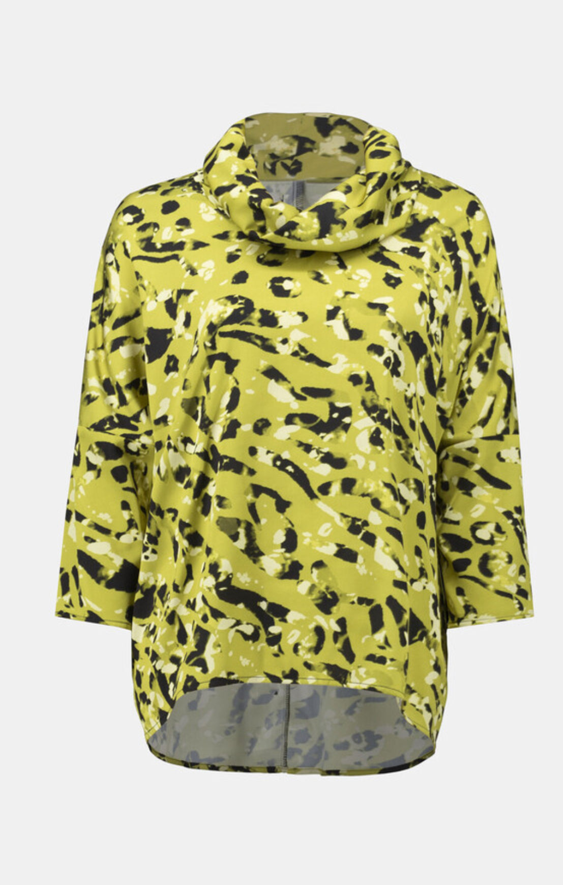 Animal Print Cowl Neck Top