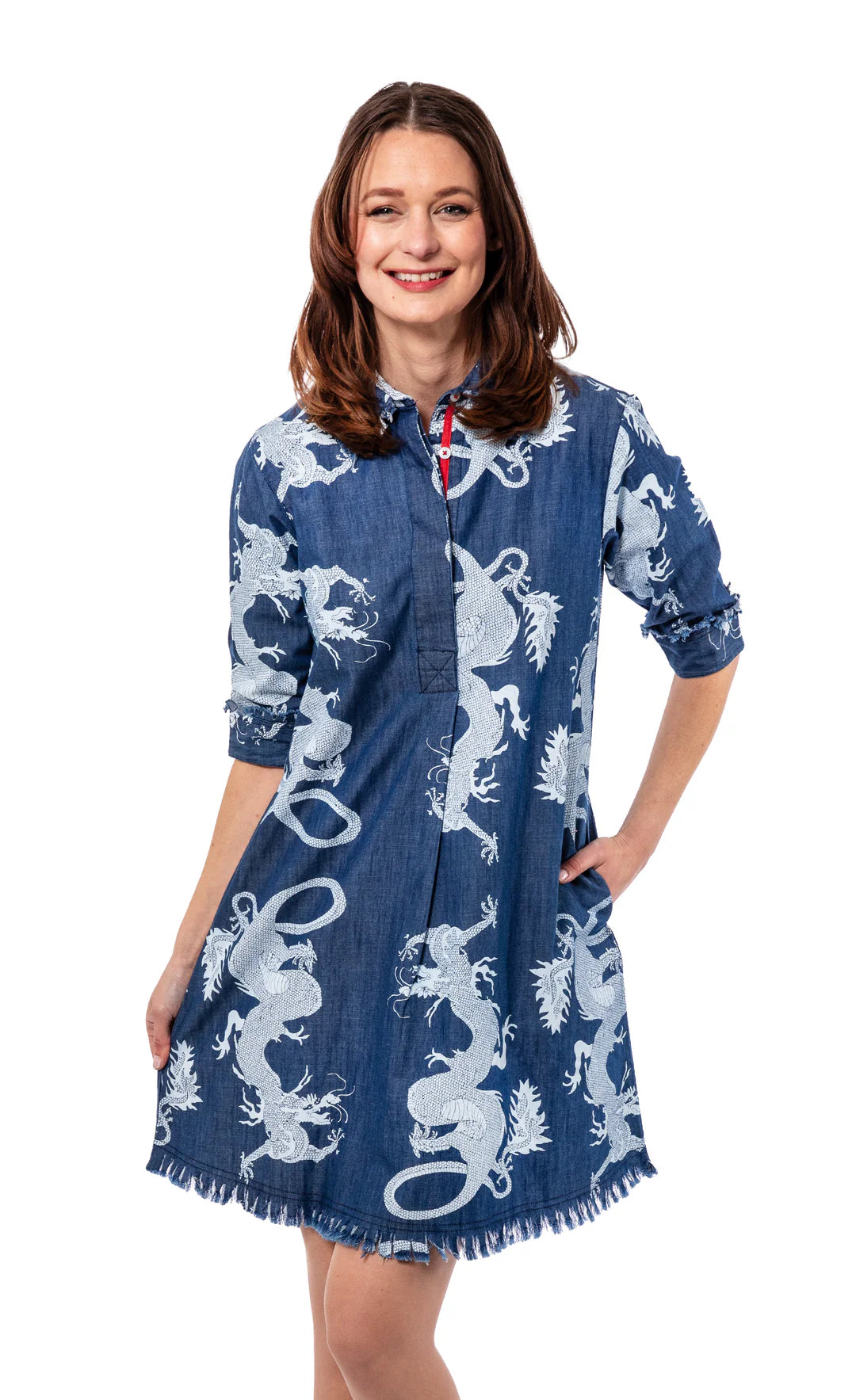 Chatham Dress-Dragon Denim