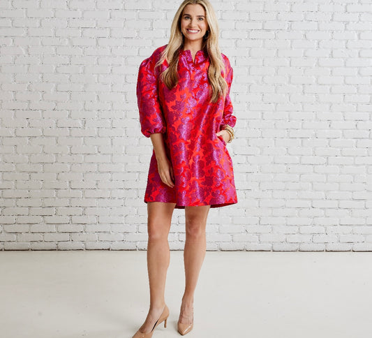 Caryn Lawn Asher Jacquard Dress