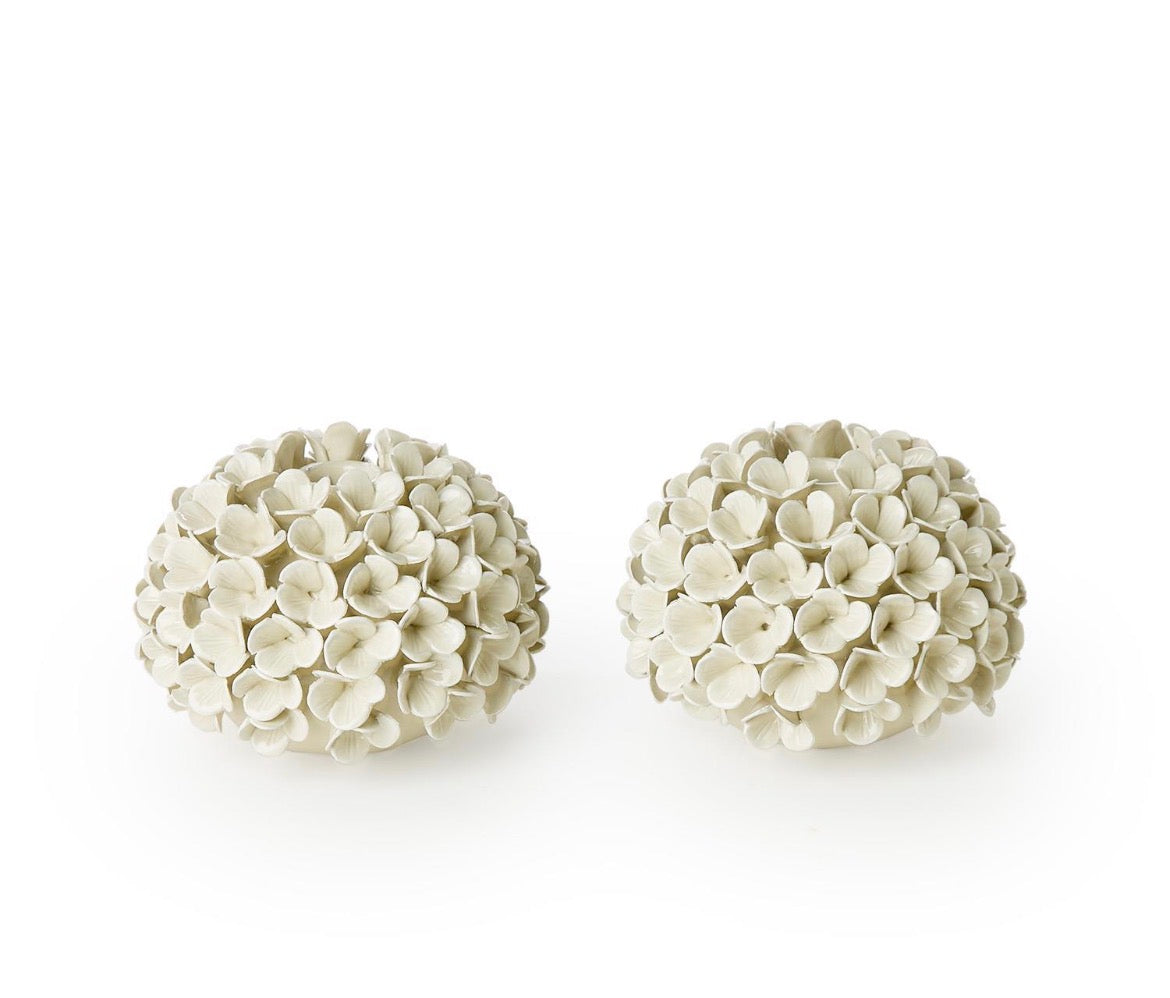 Hydrangea Flower Bud Vase-White