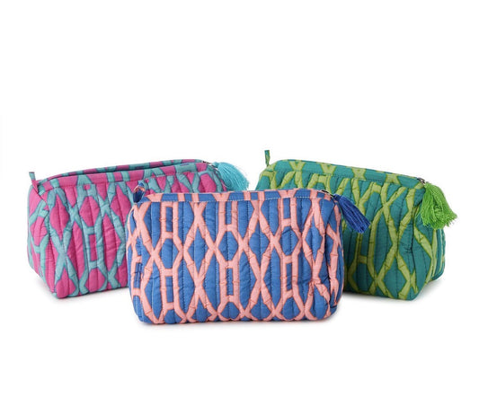 Bamboo Print Cosmetic Bag
