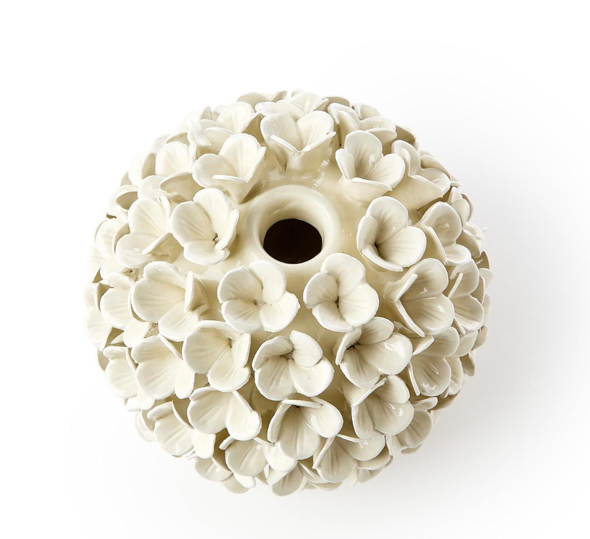 Hydrangea Flower Bud Vase-White