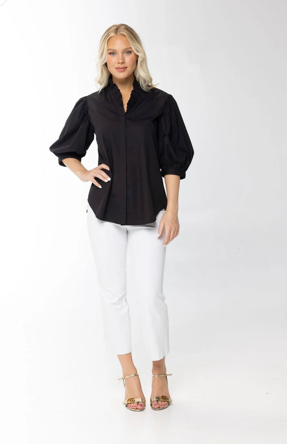 Laura Top-Solid White