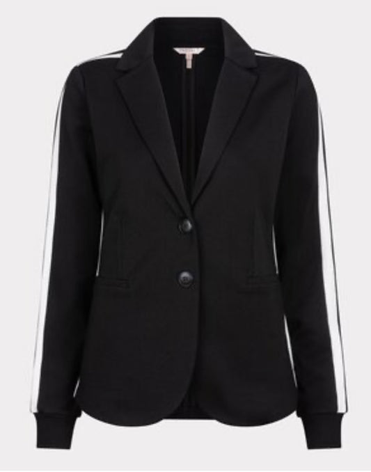 Modal Blazer with Stripe