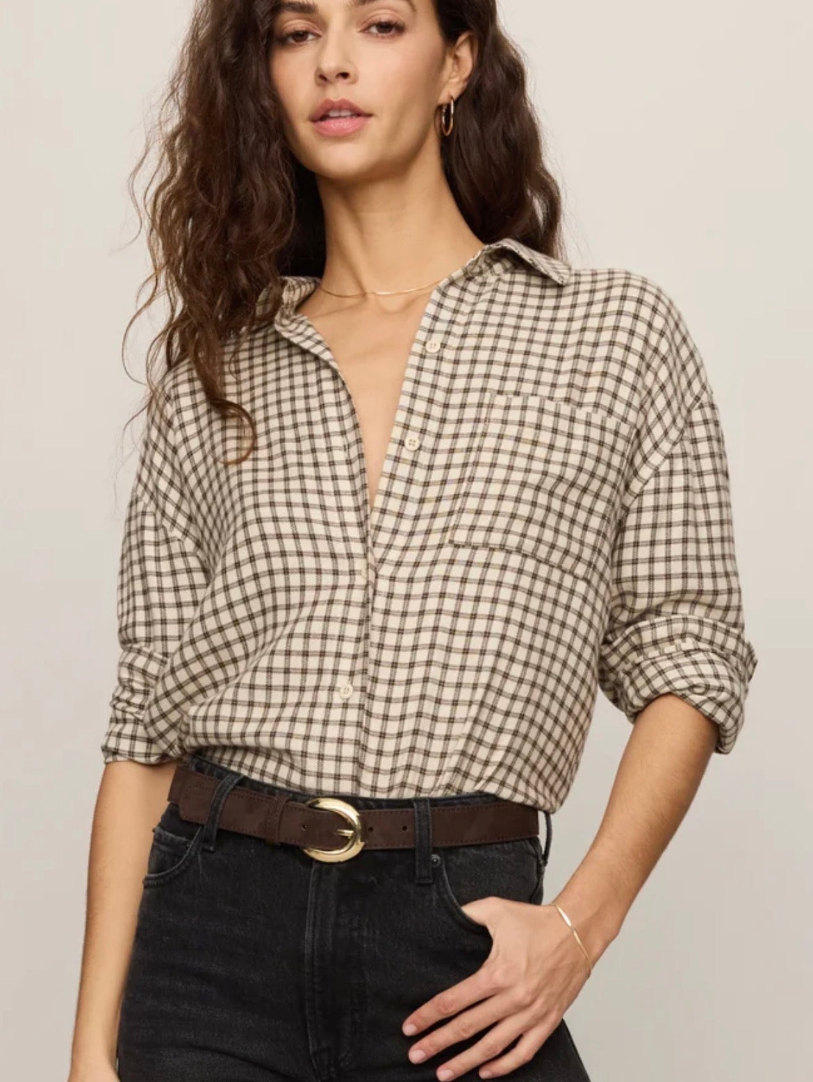 River Plaid Button Up