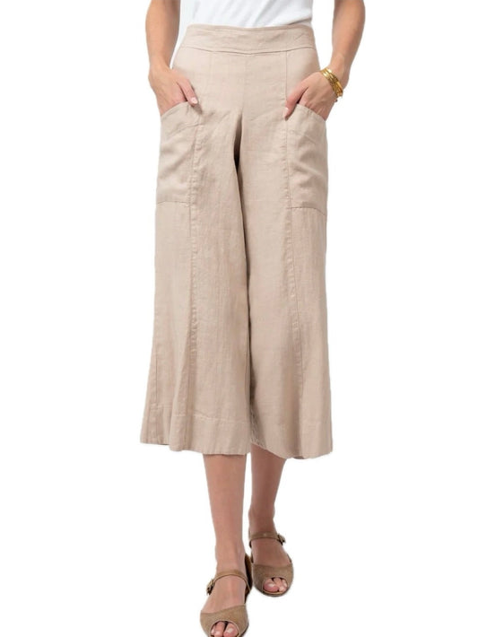 Linen Slouch Pocket Pant - Natural