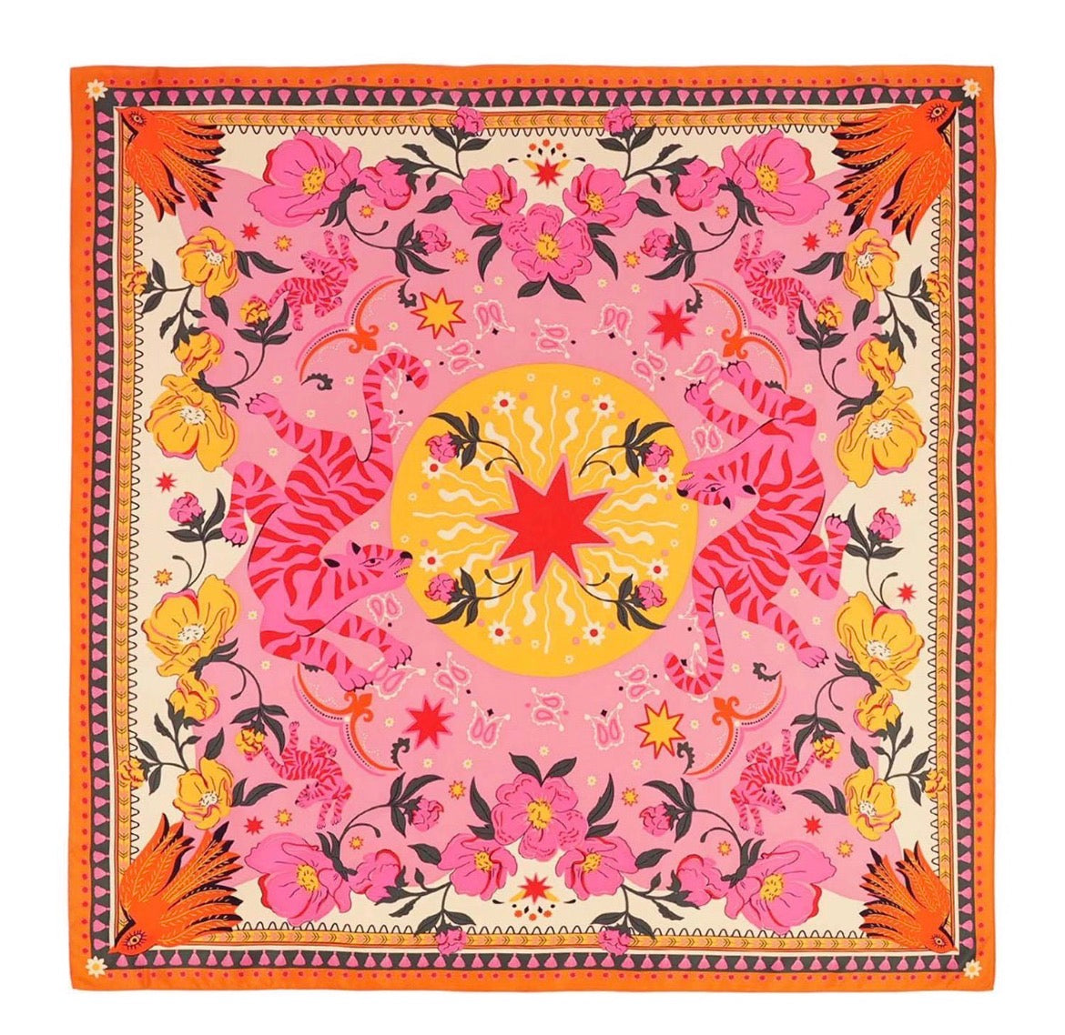 Bandidas Rose Mini Square Scarf