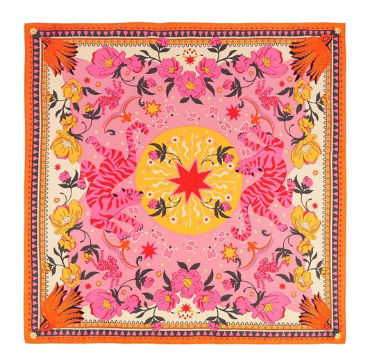 Bandidas Rose Mini Square Scarf